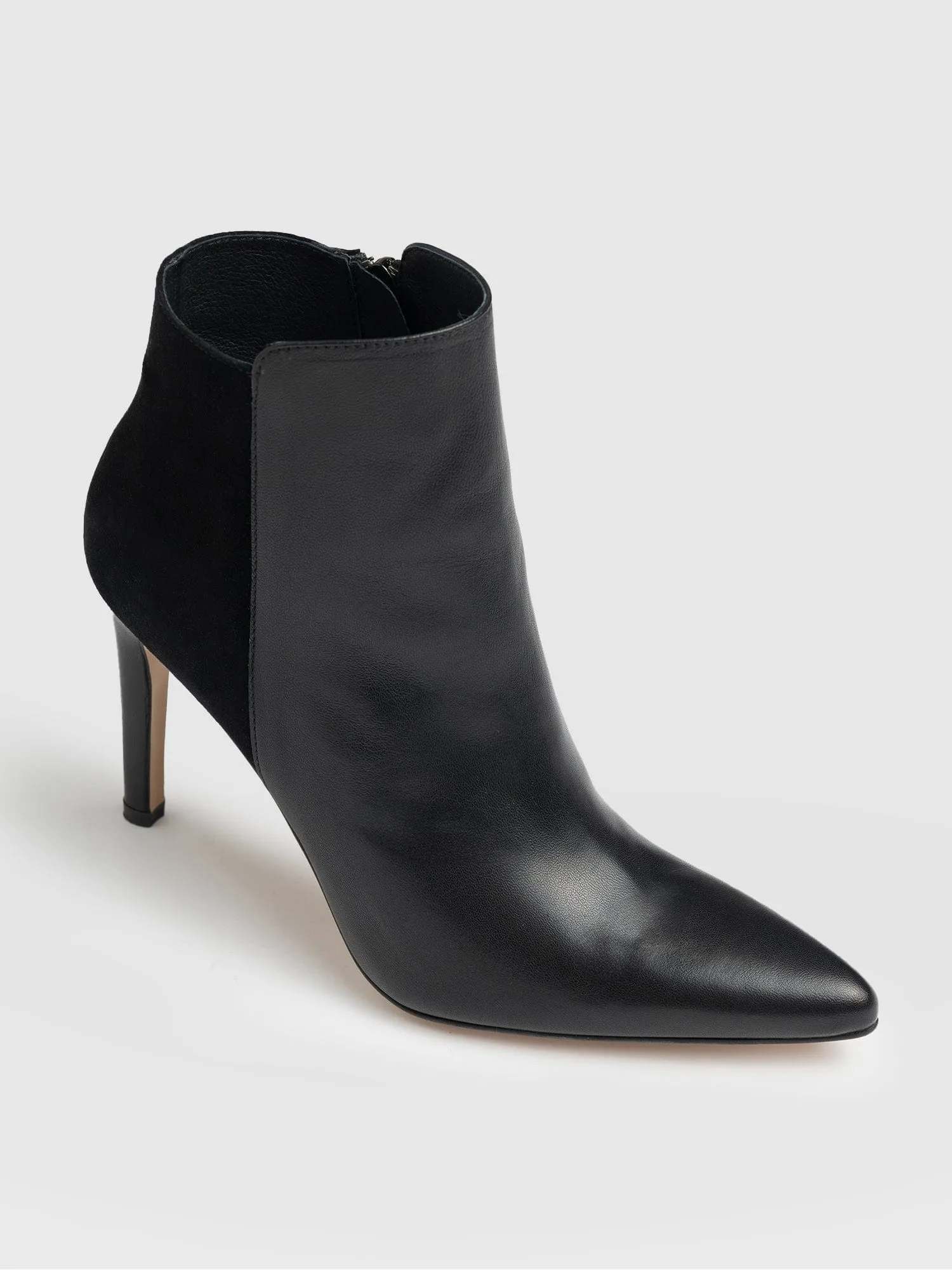 Tamara Heeled Ankle Boot - Black