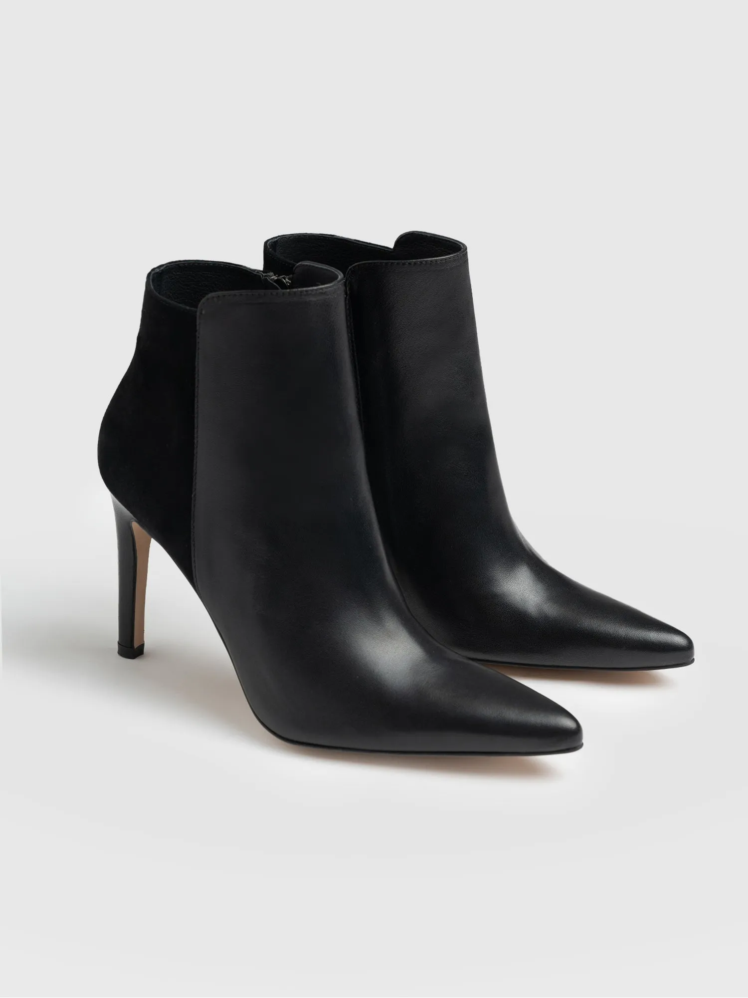 Tamara Heeled Ankle Boot - Black