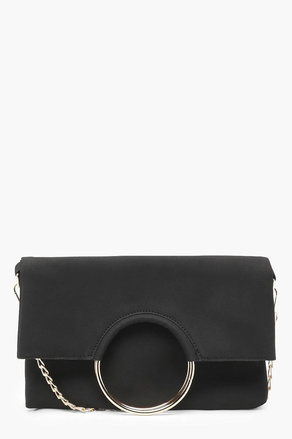 Tammi Foldover Ring Clutch With Chain
