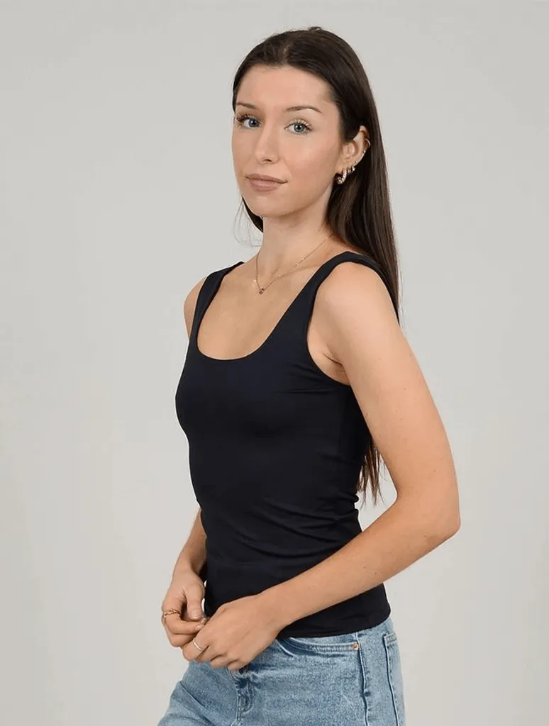 Tanith Tank Top in Black