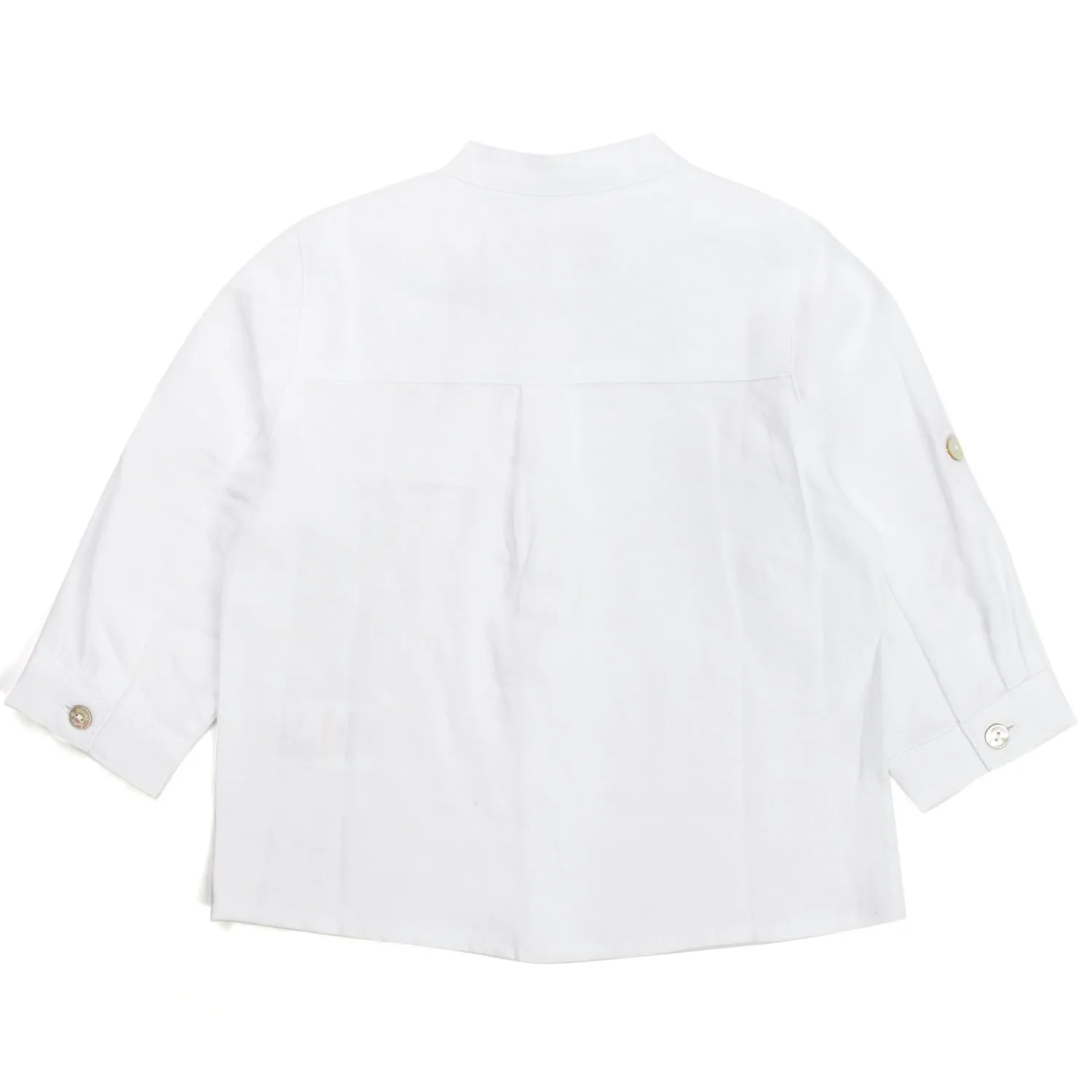 Tartine Et Chocolat White Linen Jacket For Baby And Newborn