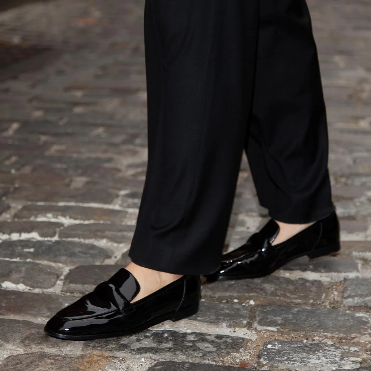 The Andie Loafer - Black Patent