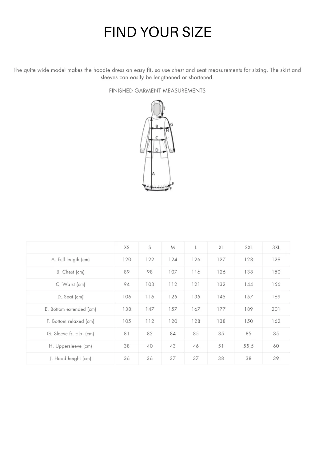 THE ASSEMBLY LINE  Hoodie Dress Sewing Pattern (XL - 3XL)