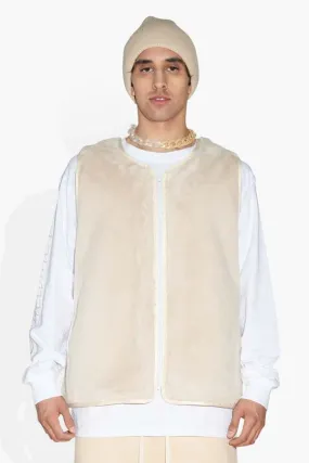 The Celect Fuzzy Vest - Cream