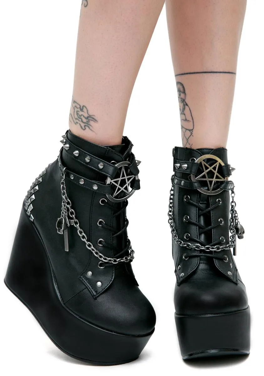 The Craft Studded Wedge Boot-