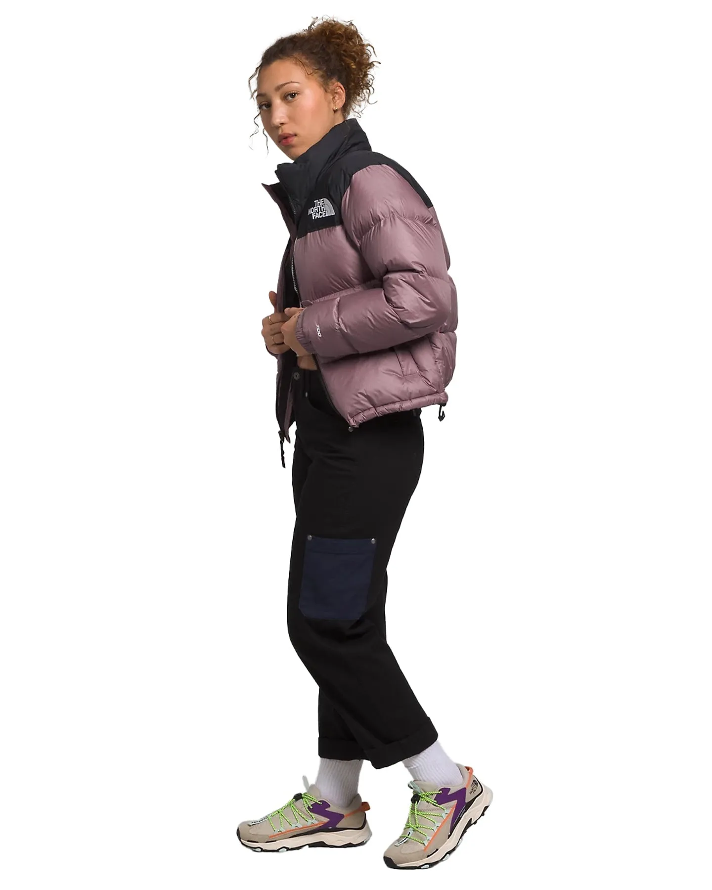 The North Face Women's 1996 Retro Nuptse Jacket - Fawn Grey / TNF Blac