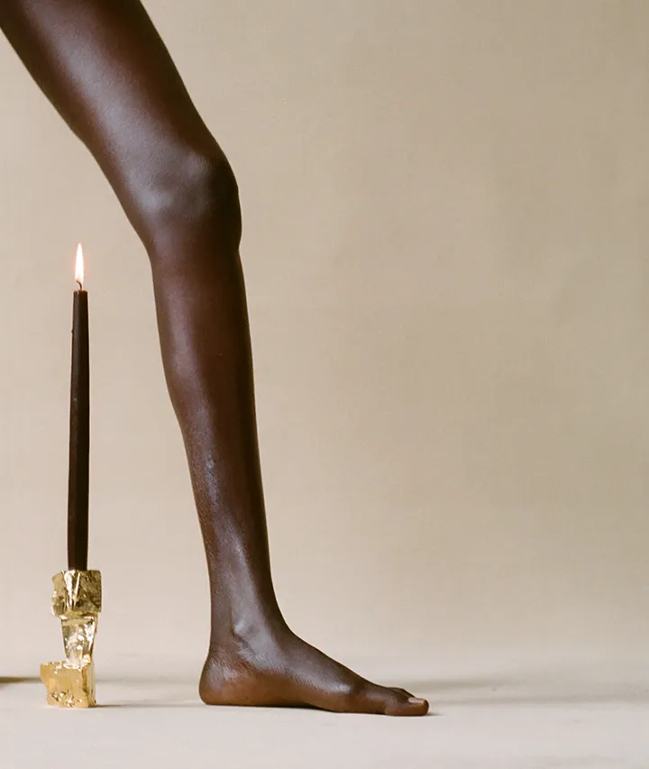 The Totemic Devotion Candlestick with Candles