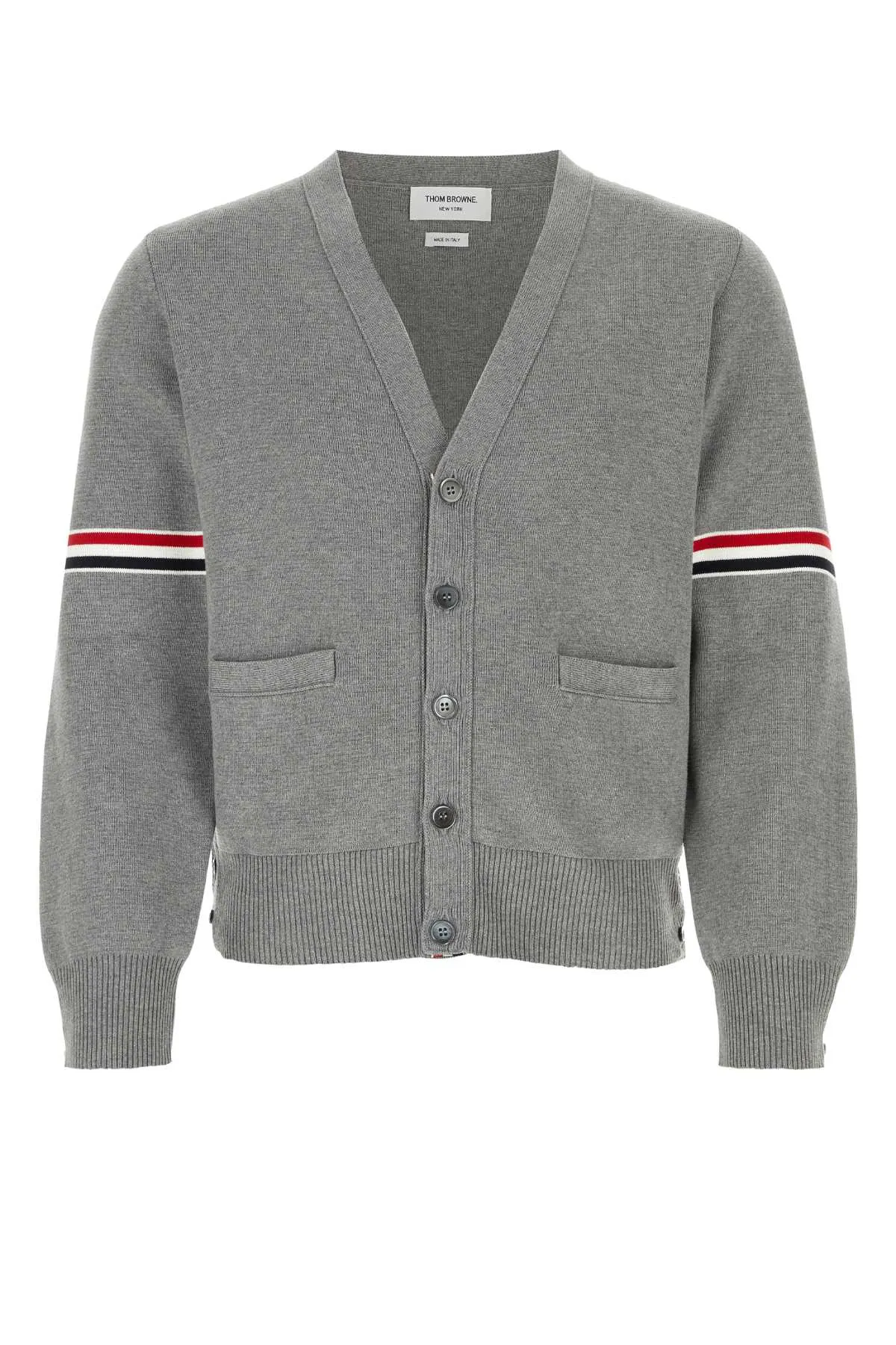 Thom Browne Grey Cotton Milano Stitch Cardigan