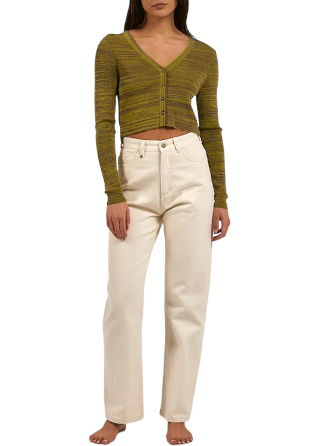 THRILLS - Reaction Knit Cardigan - Antique Moss