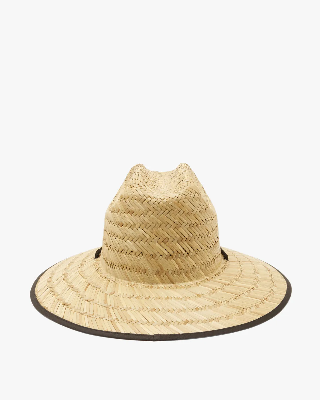 Tides Patch Straw Hat - Black
