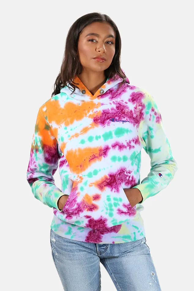 Tie Dye Champion x Blue&Cream Tie Dye Hoodie