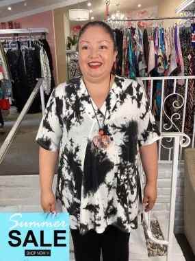 TIE DYE V SWING TUNIC