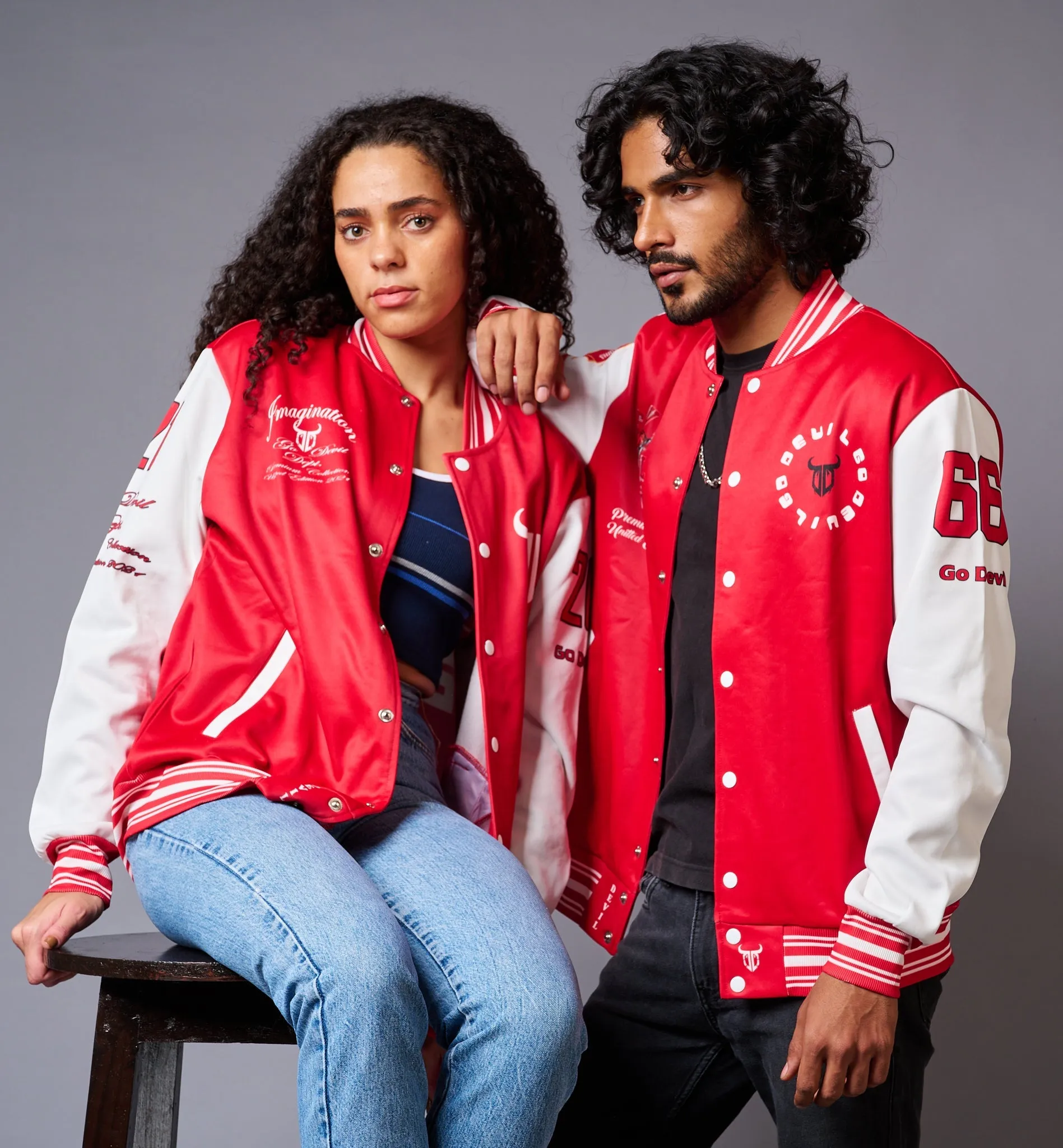 Tiger Printed Couples Coord  - Varsity Jacket
