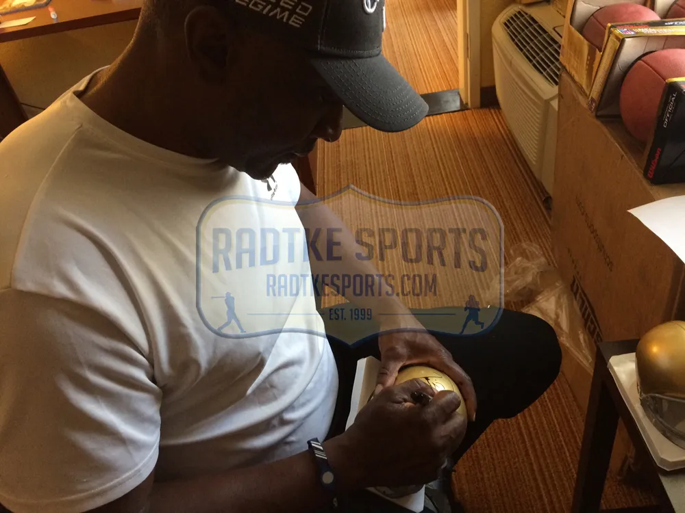 Tim Brown Signed Notre Dame Fighting Irish Riddell NCAA Mini Helmet With Heisman 87 Inscription