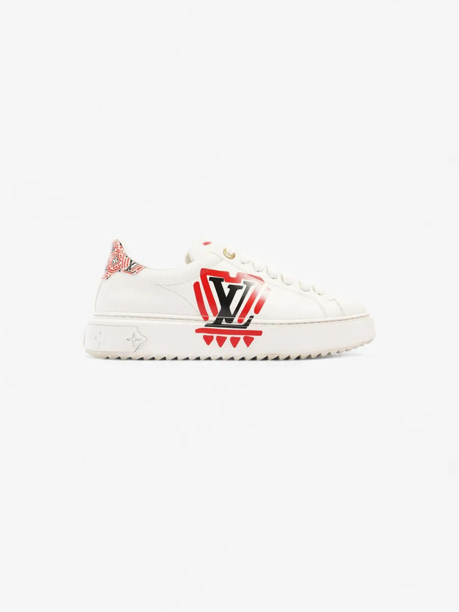 Time Out Sneakers White / Red / Black Leather EU 38.5 UK 5.5