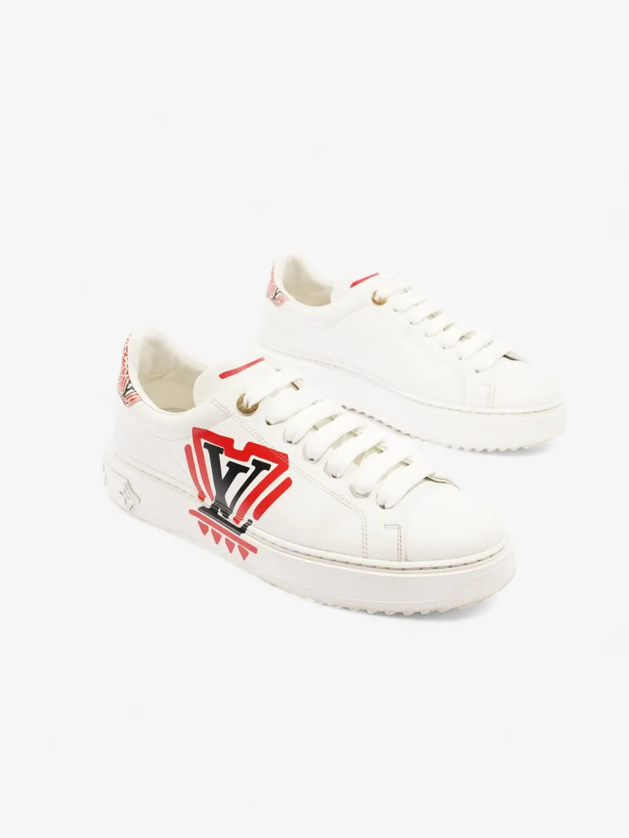 Time Out Sneakers White / Red / Black Leather EU 38.5 UK 5.5
