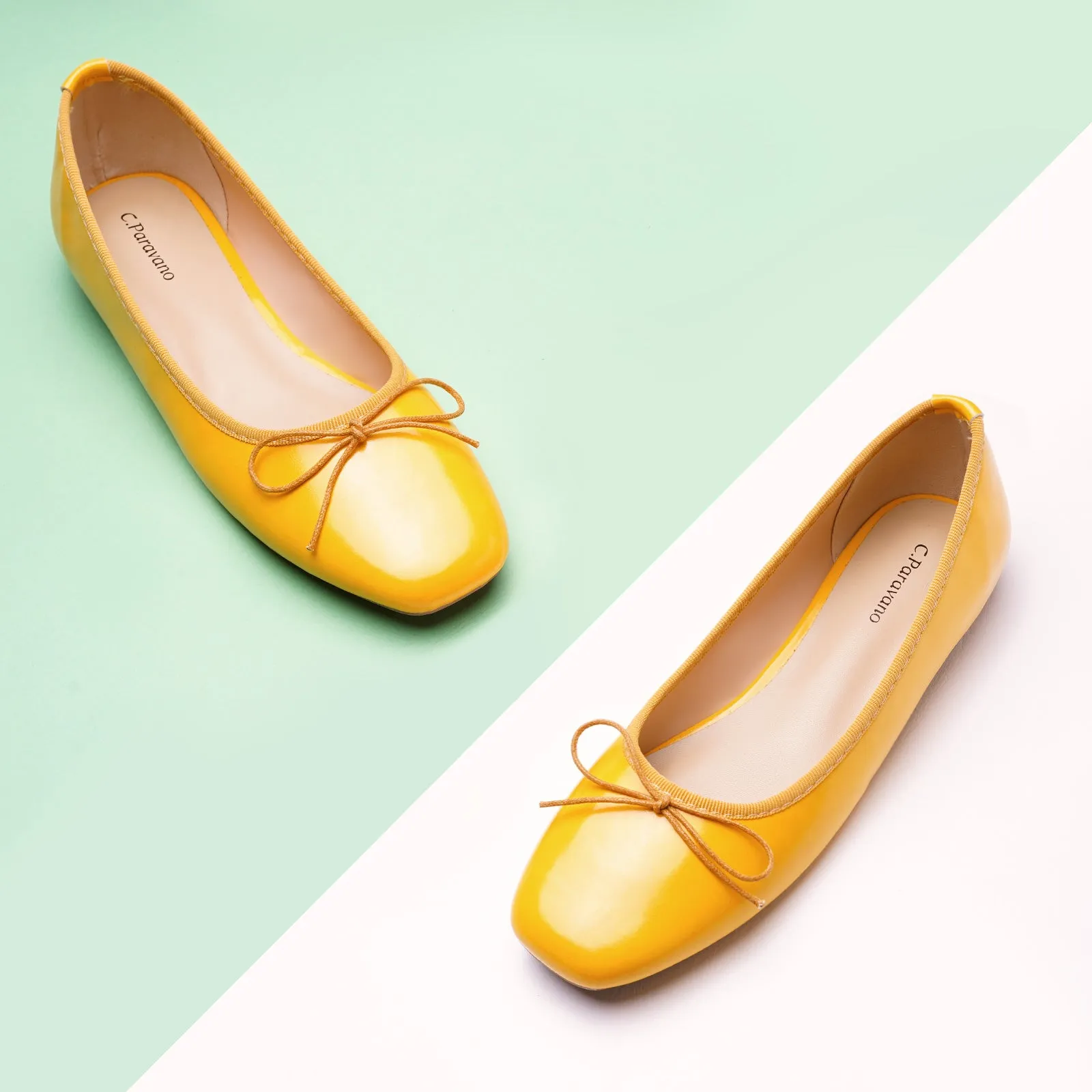 Tiny Bowknot Ballet Flats Yellow