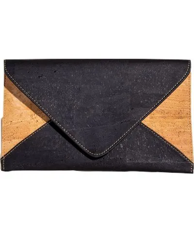 Tiradia Cork Women's Date Night Cork Clutch - Black
