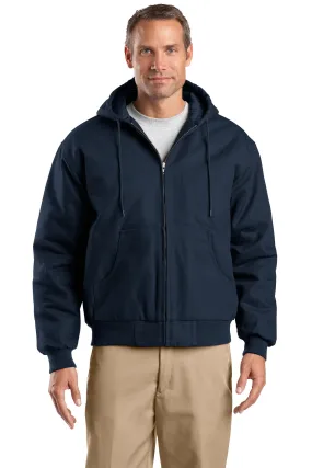 TLJ763H CornerStone® Tall Duck Cloth Hooded Work Jacket SKU: TLJ763H