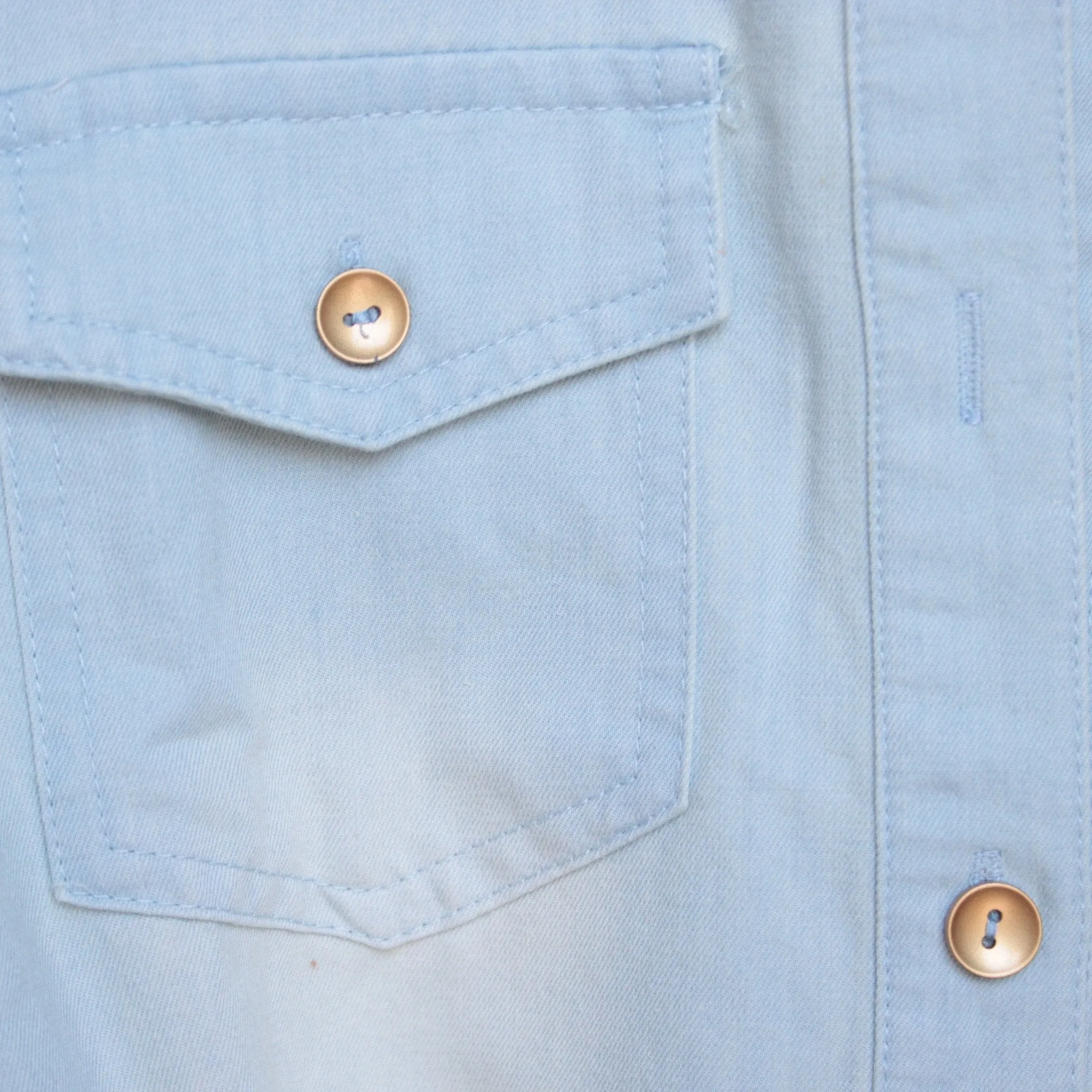 Toby Heart Ginger Romper in Light Chambray
