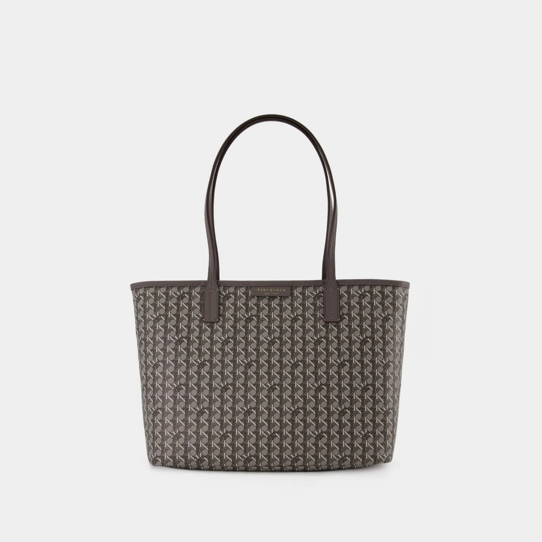 Tory Burch  Small Zip Tote Hobo Bag - Tory Burch - Grey - Canva