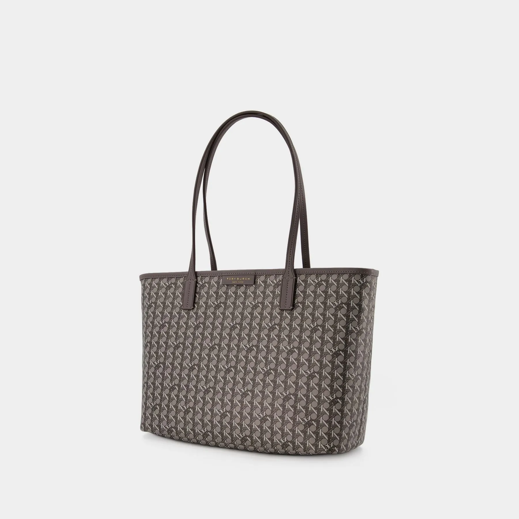 Tory Burch  Small Zip Tote Hobo Bag - Tory Burch - Grey - Canva