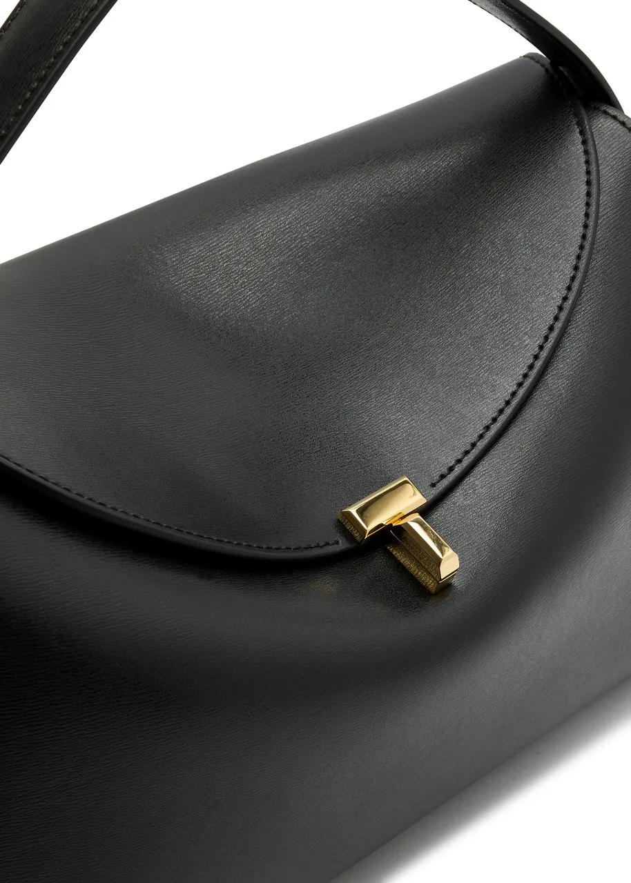 TOTEME T-Lock leather top handle bag  -                         -                     -                