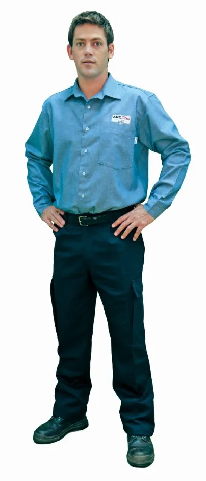 Tuffa Workwear Flame Retardant Men's Cargo Trouser – Westex™ Ultra Soft® 451 Fabric – Navy – 77R – AC500333C – Tuffa