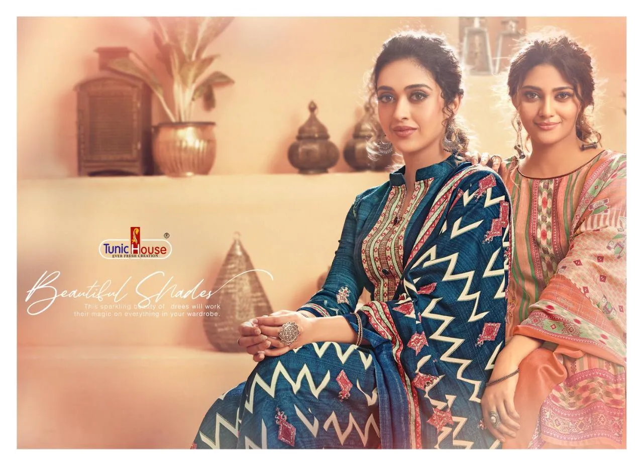Tunic House Presents Tohfa Pashmina Printed Fancy Designer Salwar Kameez