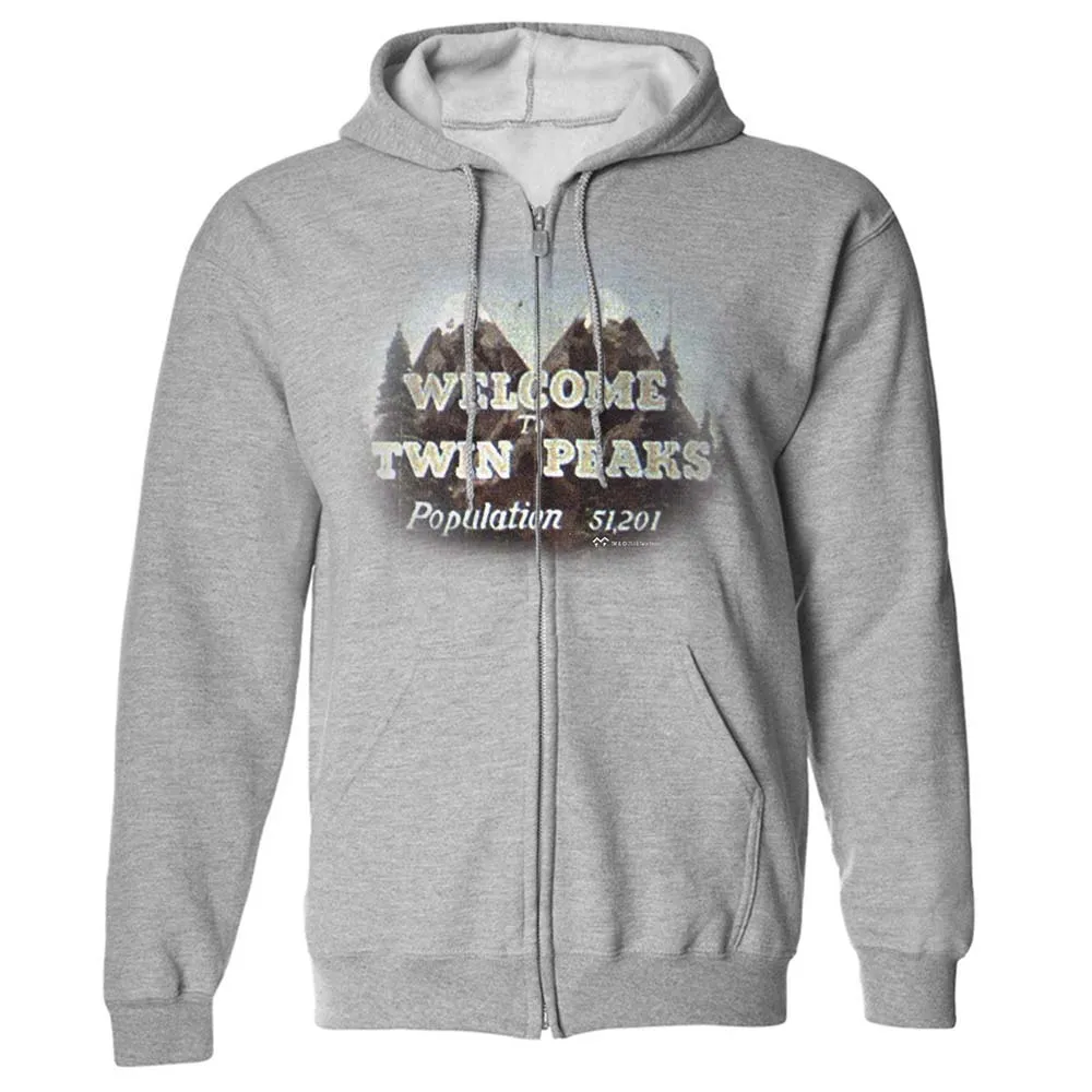 Twin Peaks Welcome to Twin Peaks Fleece Zip-Up Hooded Sweatshirt