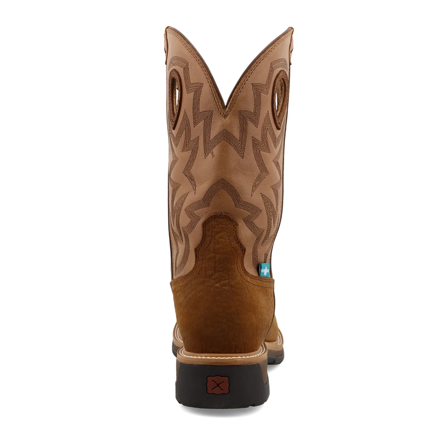 Twisted X Waterproof Western Work Boot – Dark Brown & Tan