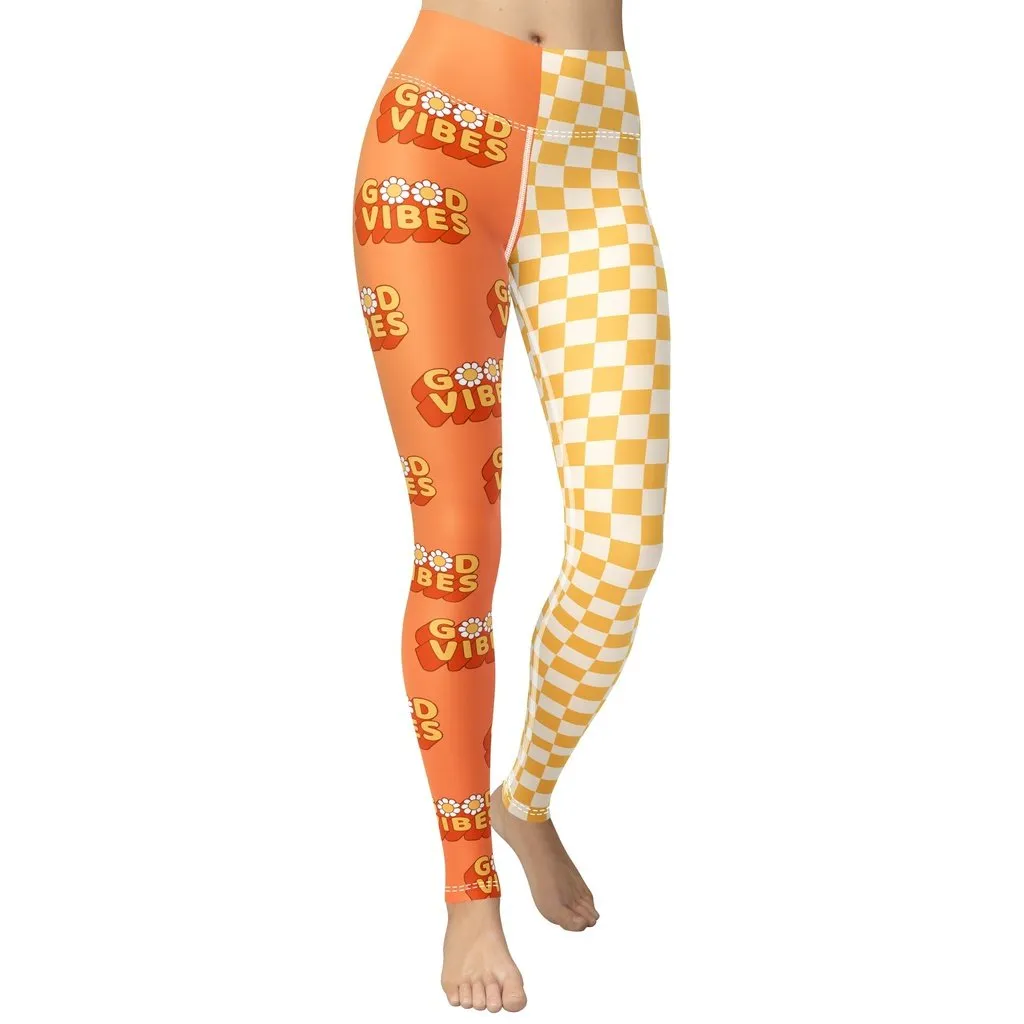 Two Patterned Hippie Yoga Leggings