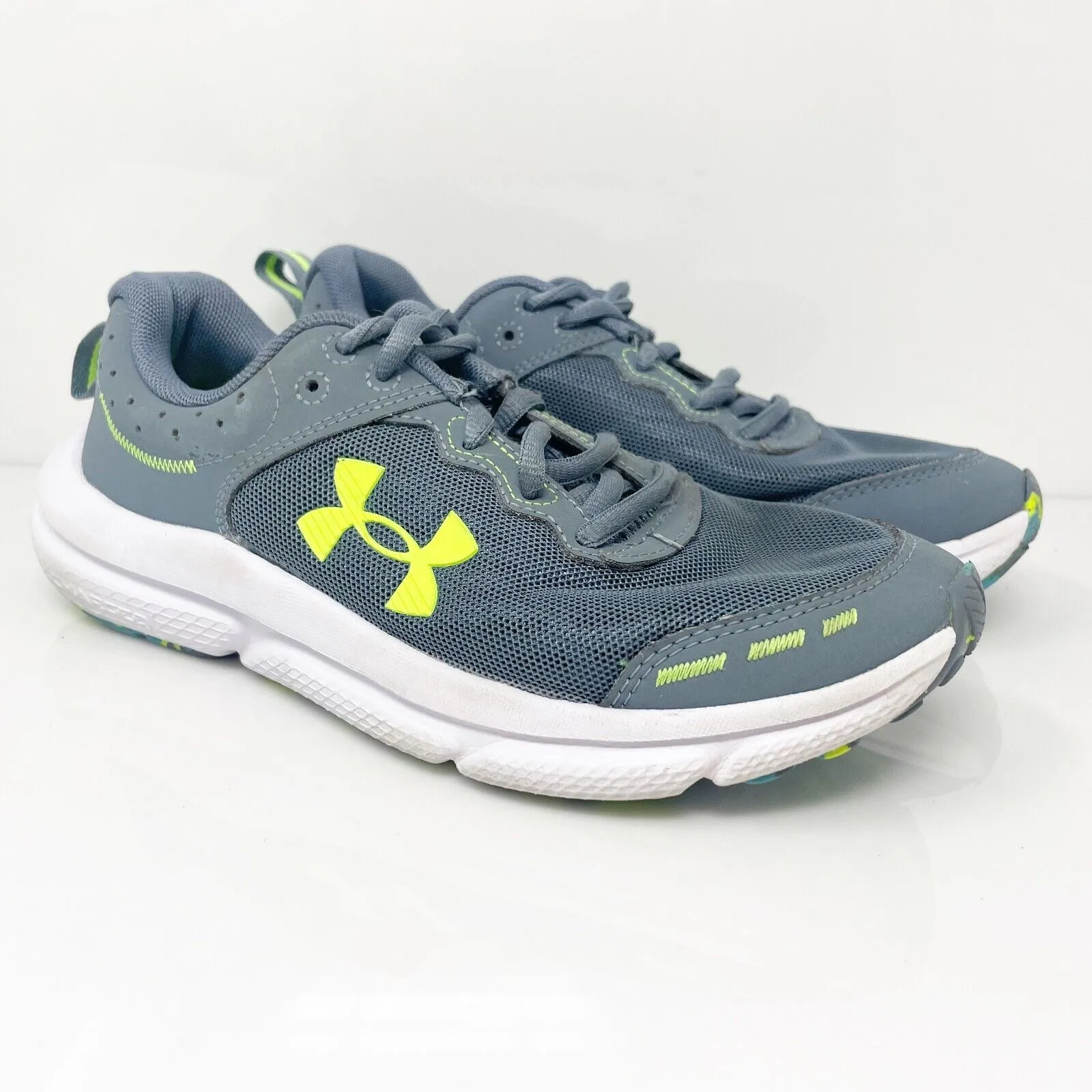 Under Armour Boys Assert 10 3026182-102 Gray Running Shoes Sneakers Size 5Y