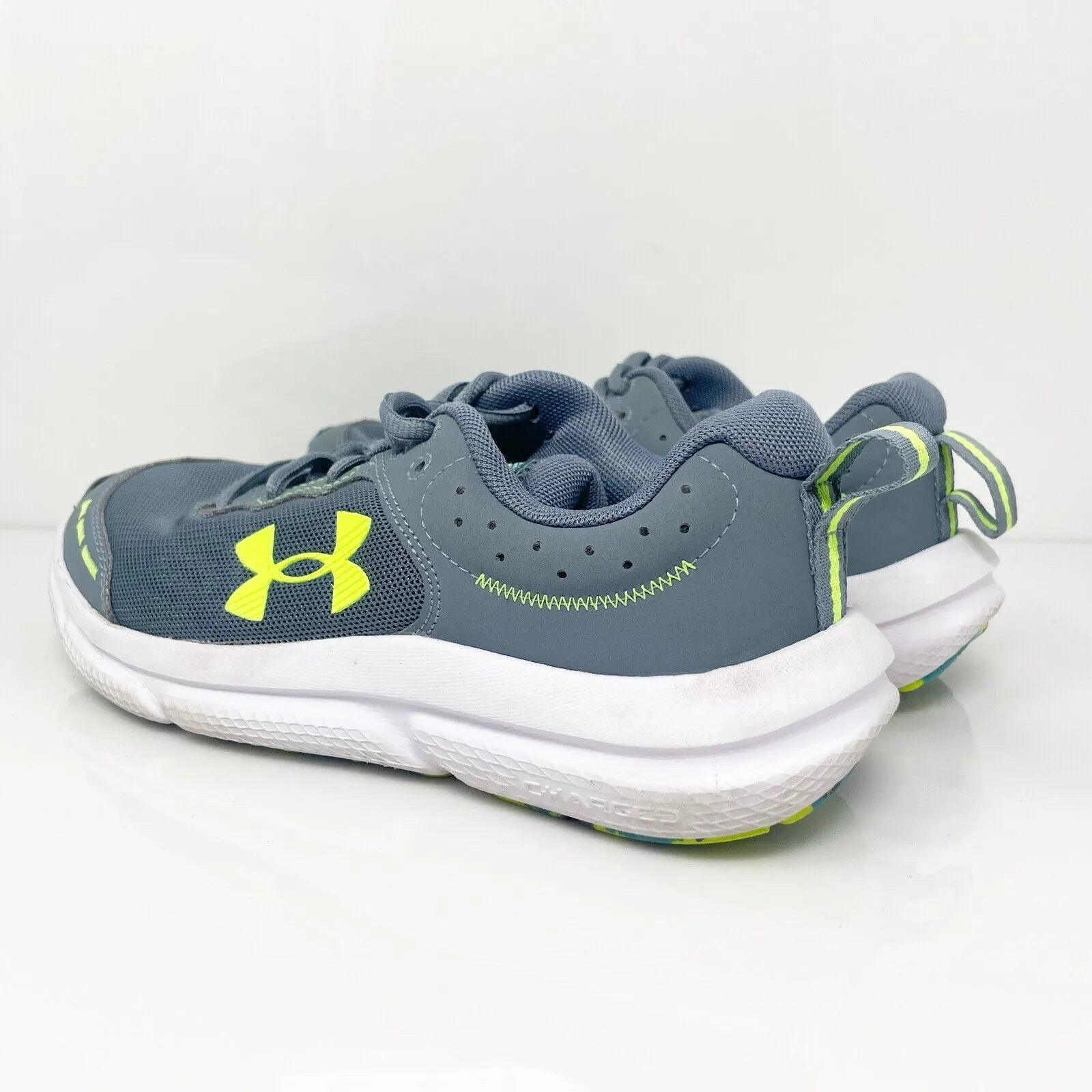 Under Armour Boys Assert 10 3026182-102 Gray Running Shoes Sneakers Size 5Y