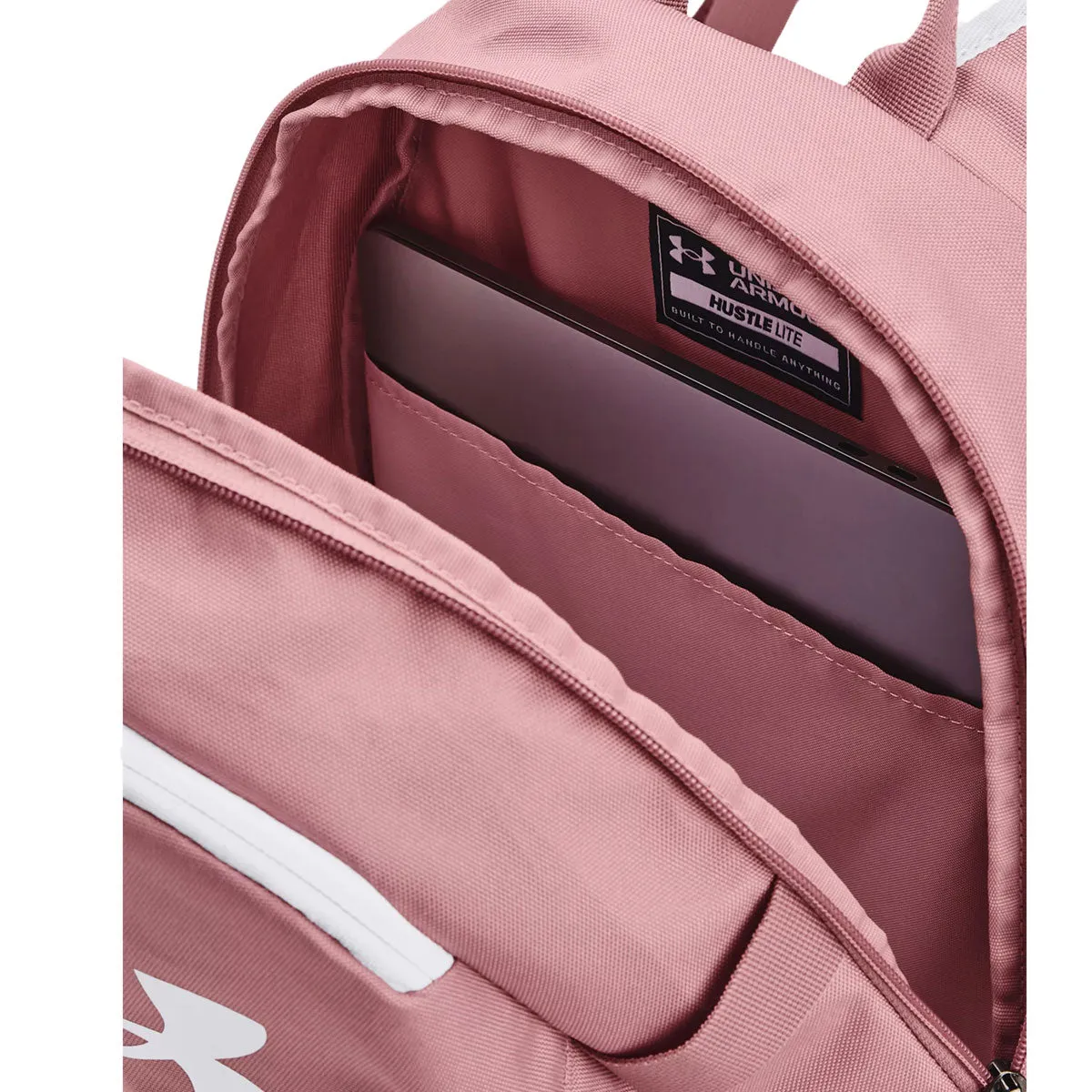 Under Armour Hustle Lite Backpack - Pink Elixir/White