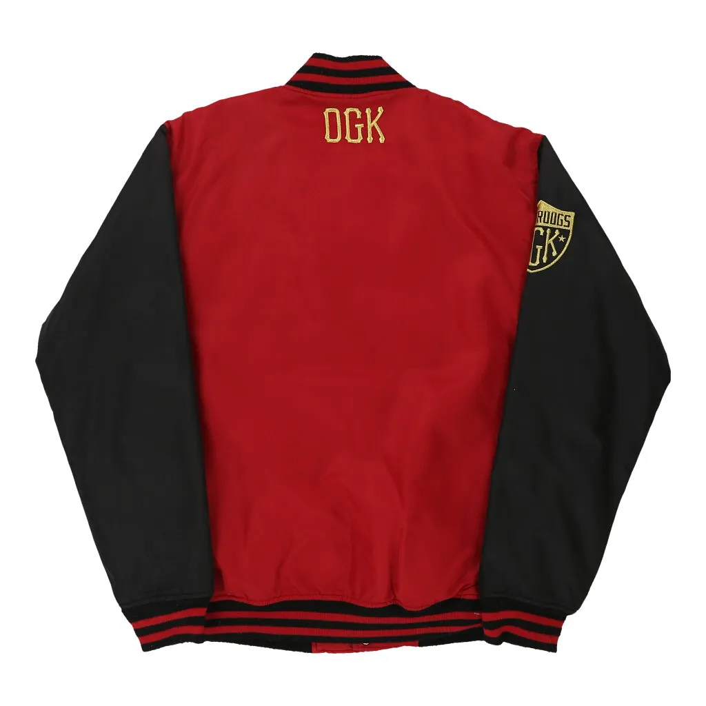 Underdogs Dgk Baseball Jacket - Large Red Nylon