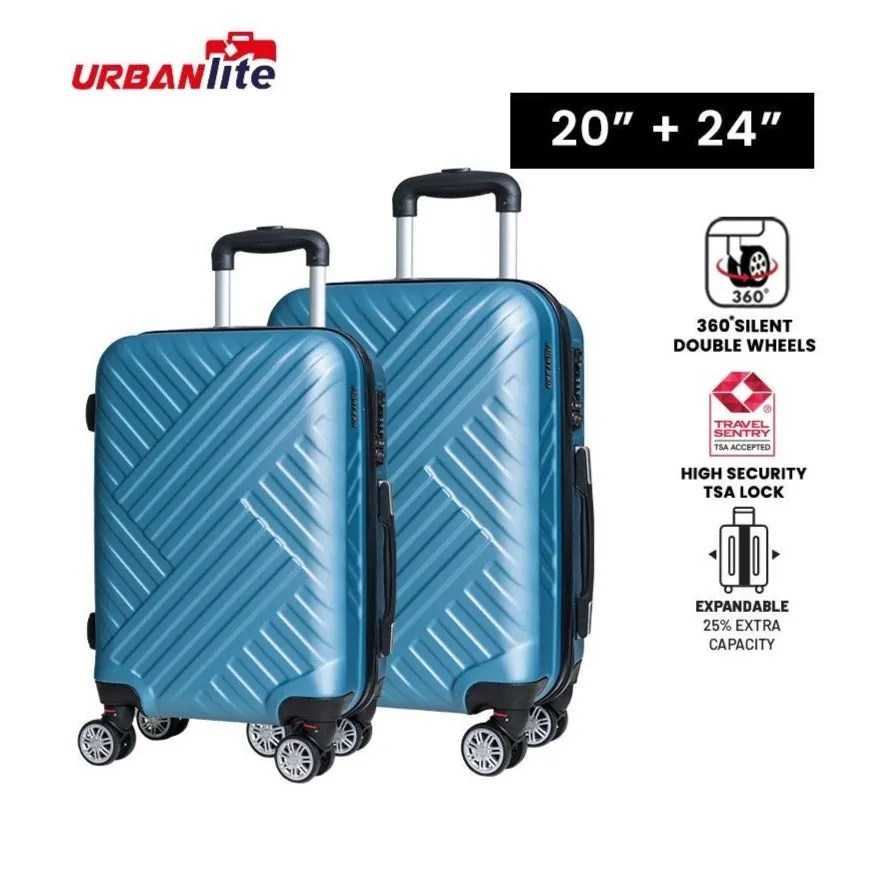 URBANlite WEAVE  20+24 Bundle 360° 8-Wheel Spinner | TSA Lock I Expandable |Hard Case Luggage