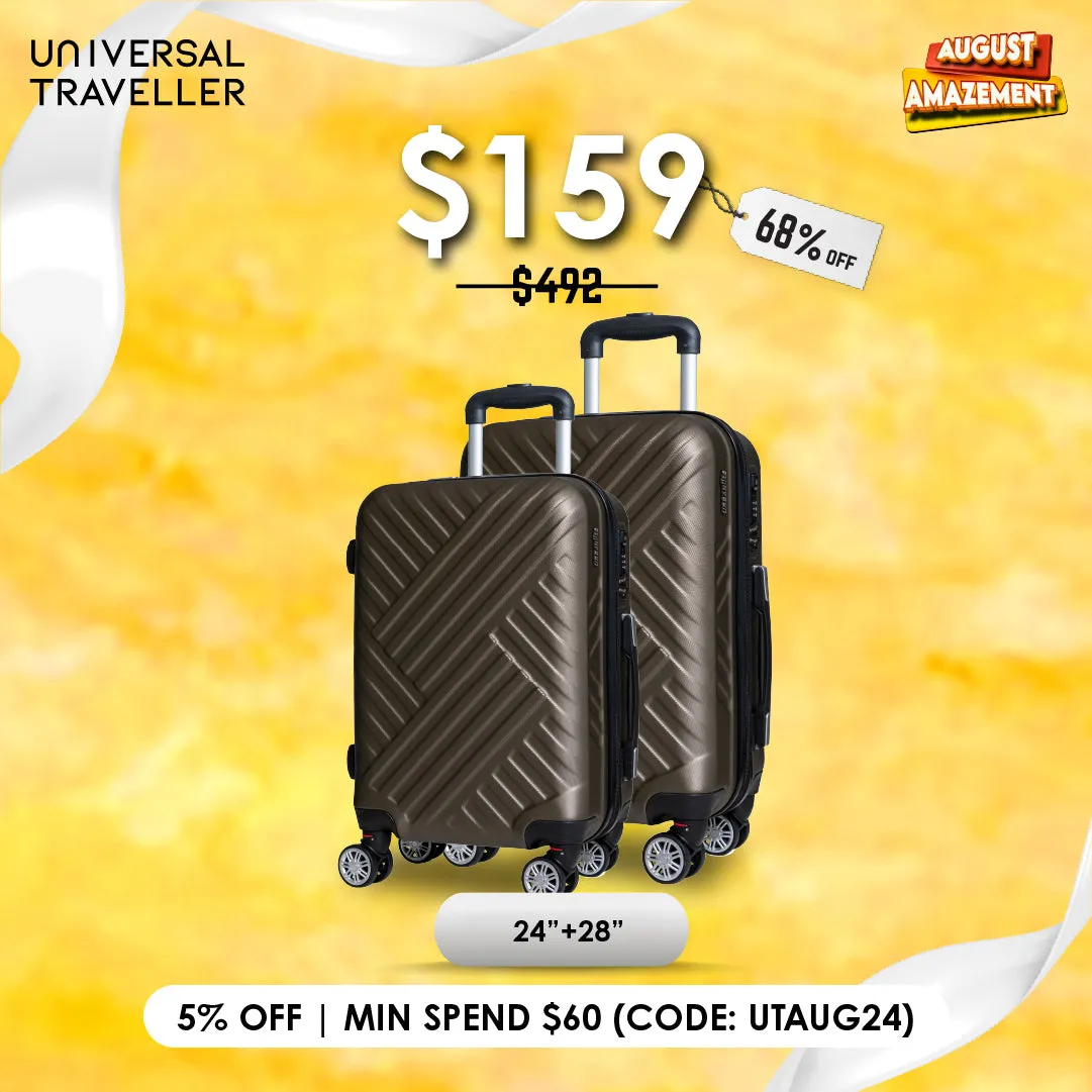 URBANlite WEAVE  24+28 Bundle 360° 8-Wheel Spinner | TSA Lock I Expandable |Hard Case Luggage
