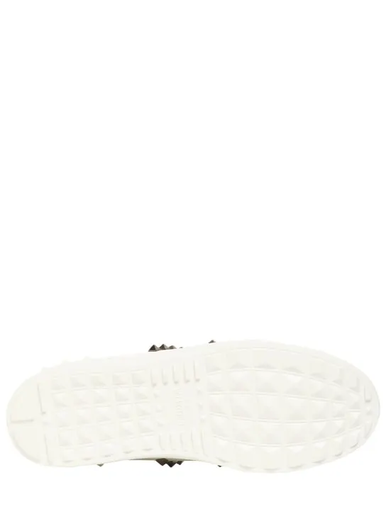 Valentino Garavani   Open Rutenio studs leather sneakers 