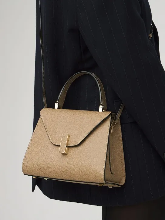 Valextra   Mini Iside grained leather bag 