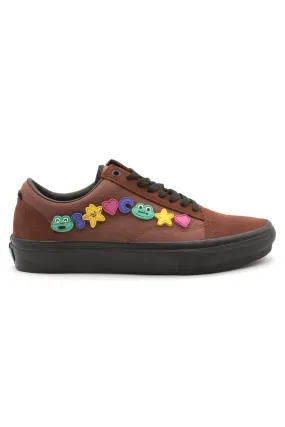 Vans X Frog Old Skool Pro Skate Shoe Brown
