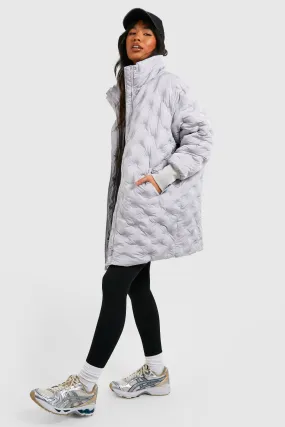 (Ve) Circle Quilted Cocoon Puffer