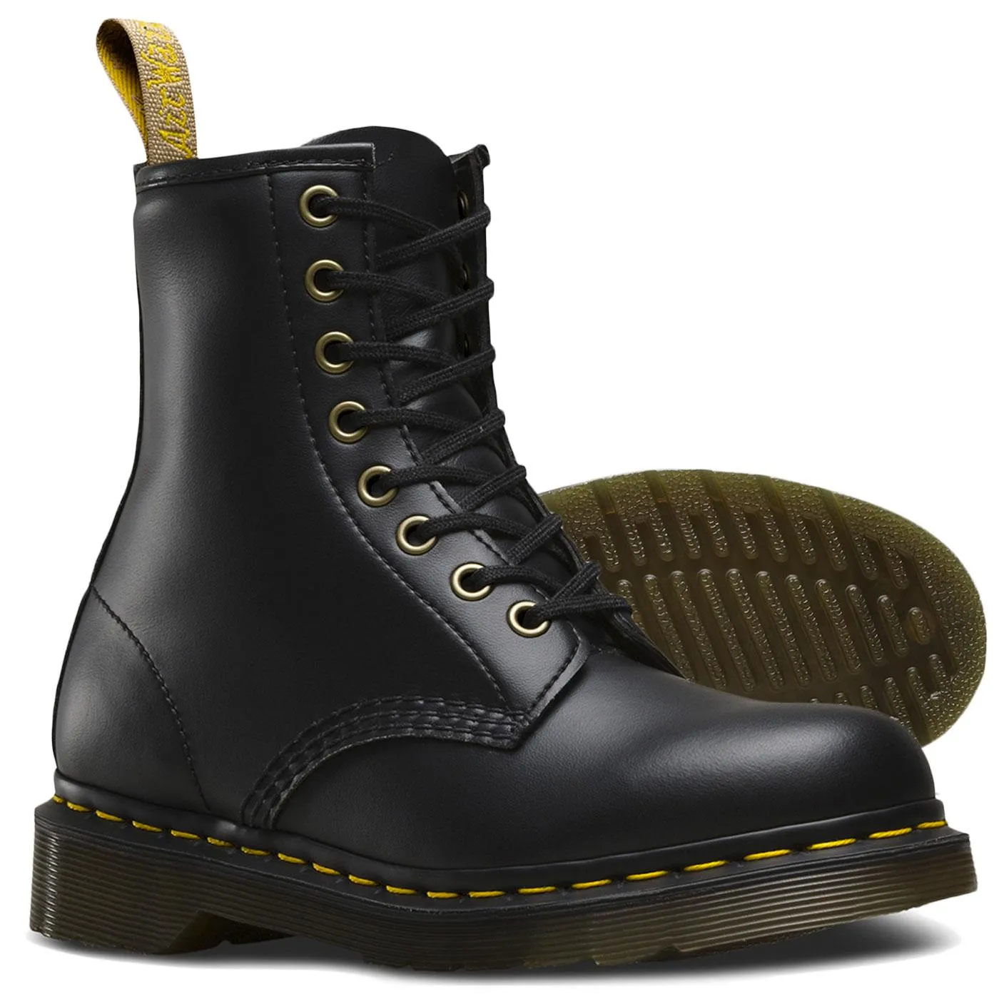 Vegan 1460 DR MARTENS Vintage Felix Rub Off Black 