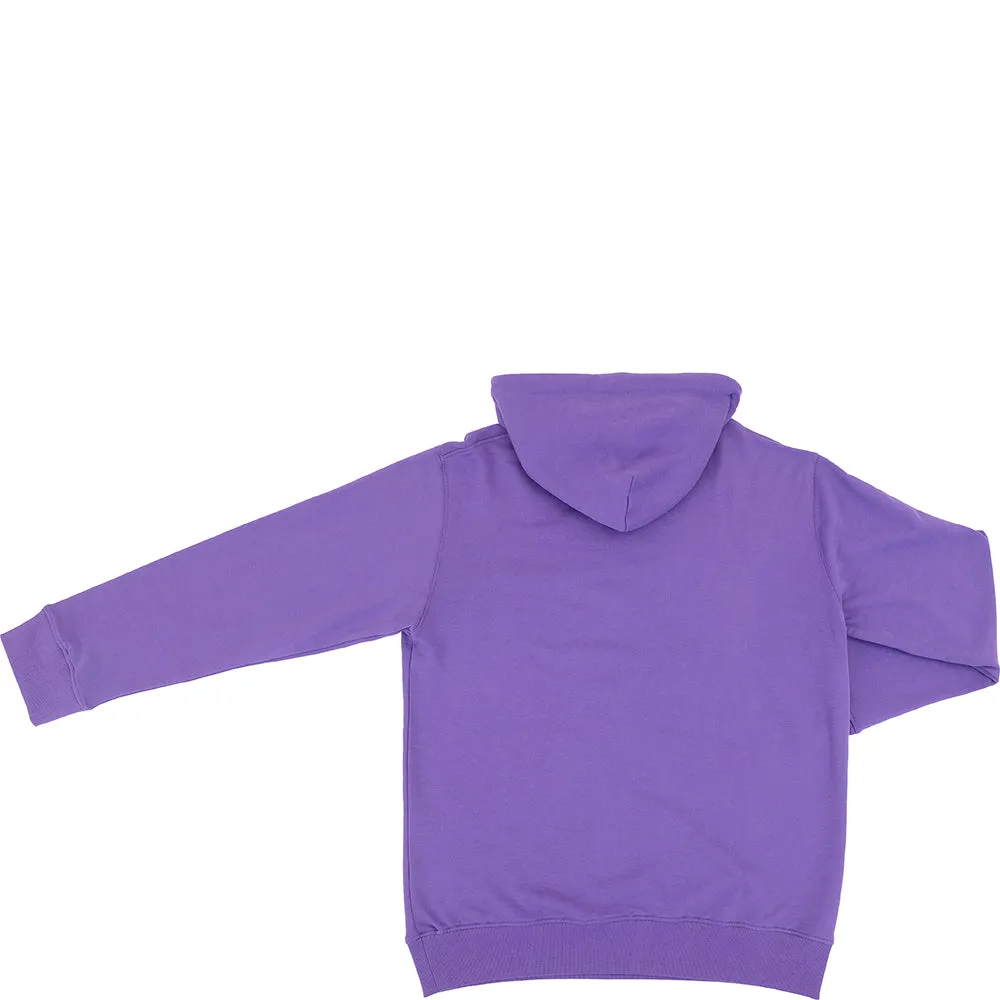 Versace Jeans Couture Men's Purple Piece Logo Oversized Hoodie