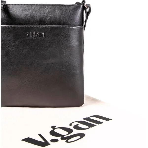 V.Gan Top Zip Vegan Cross Body Bag