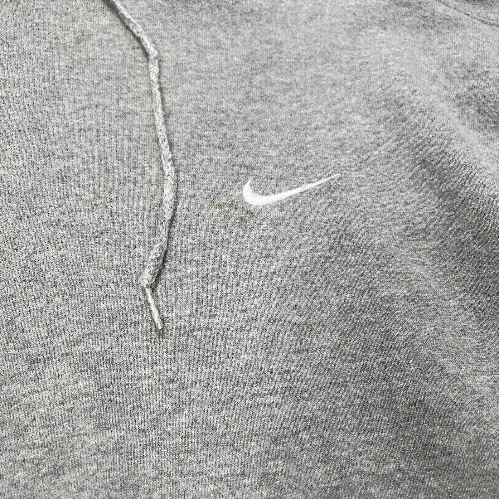 Vintage 90s Nike Hoodie, Heather Grey, Essentials, Made in USA, Size Mens XL