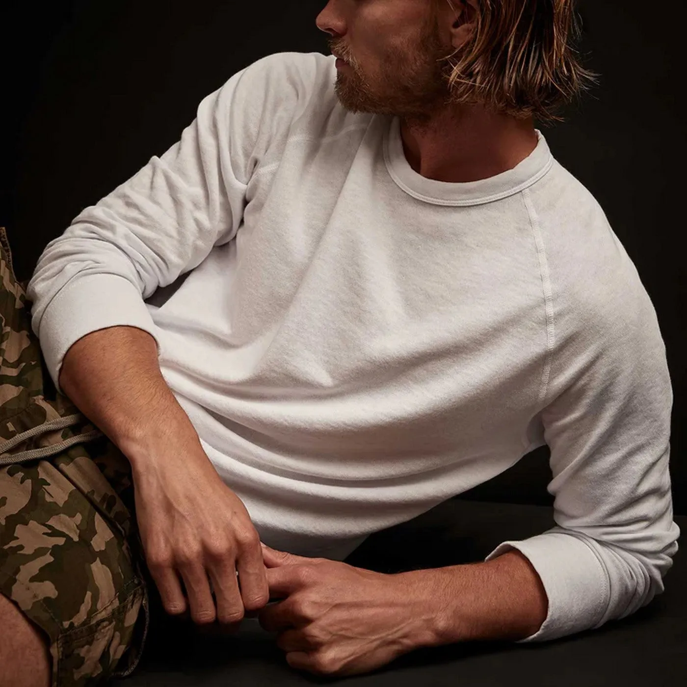 Vintage Cotton Raglan Pullover-Ember Pigment