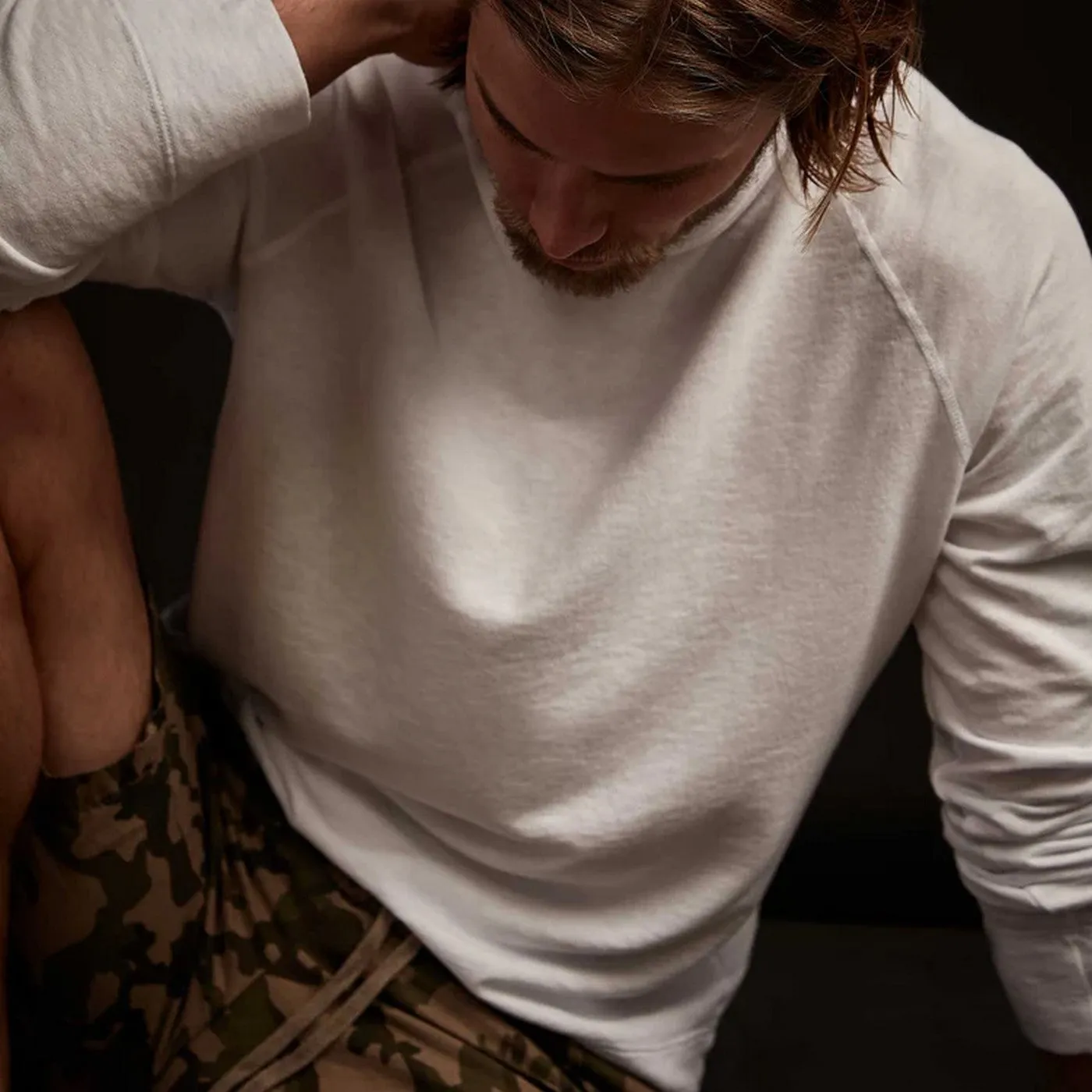 Vintage Cotton Raglan Pullover-Ember Pigment