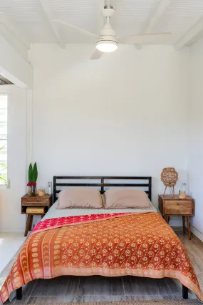 Vintage Kantha Quilt Reversible