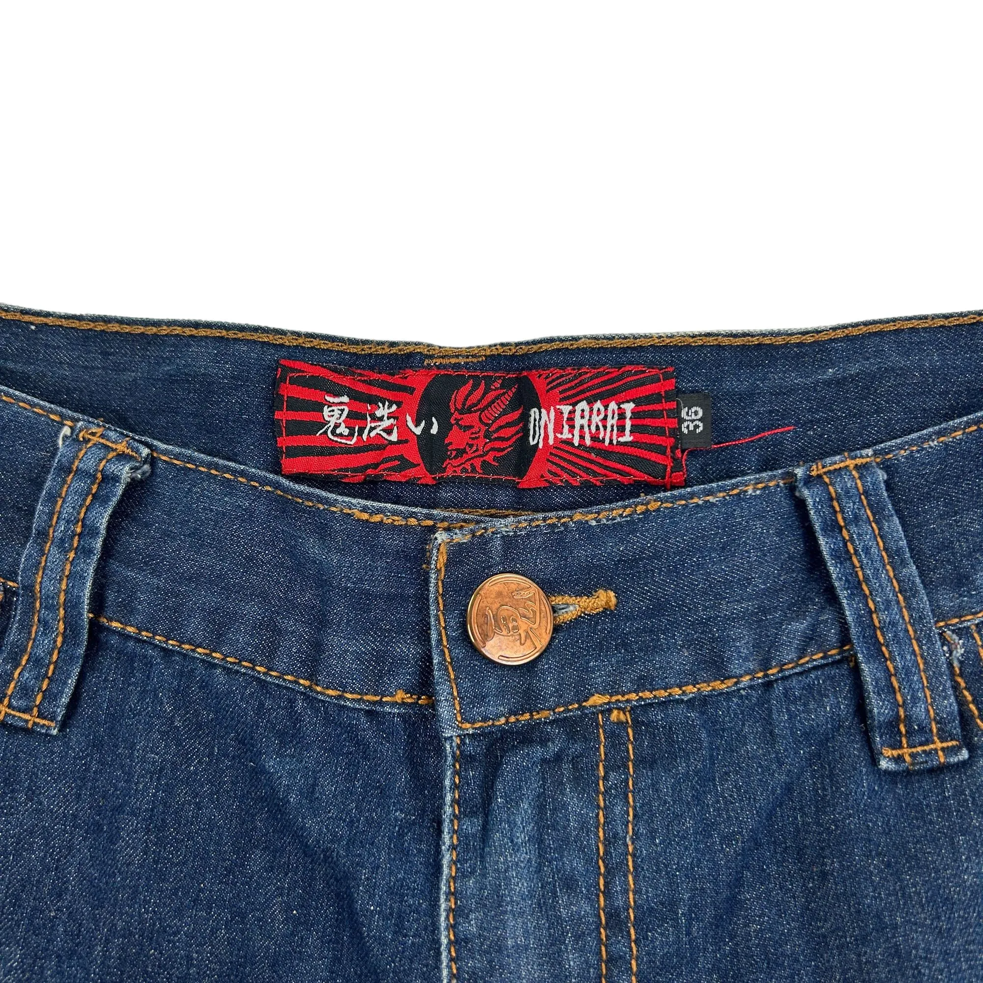 Vintage Oniarai Japanese Denim Jeans Size W32 Denim Y2K | Second Wave Vintage
